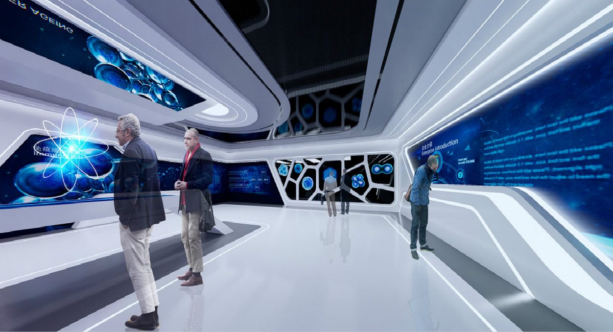 智慧医疗展厅设计施工，曼斯特提供整体解决方案