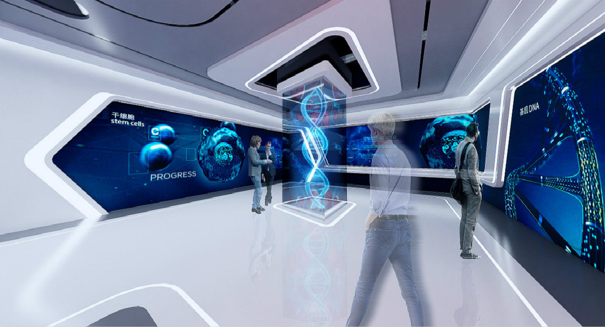 智慧医疗展厅设计施工，曼斯特提供整体解决方案