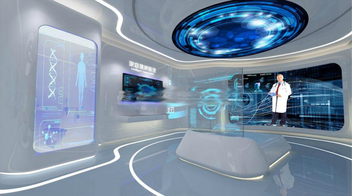 智慧医疗展厅设计施工，曼斯特提供整体解决方案